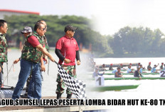 Bukan Cuma di Momen 17 Agustusan! Lomba Bidar HUT Ke-80 TNI Tak Kalah Meriah, Ada Wagub Sumsel dan Pangdam