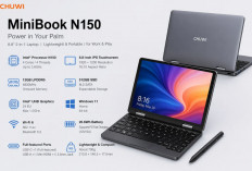 Harga Chuwi MiniBook N150 Terbaru April 2026, Laptop Mini Andal yang Praktis Dibawa! 