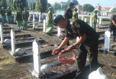 Yonif 200/BN Laksanakan Ziarah Ke Taman Makam Pahlawan dan Anjangsana Ke Panti Asuhan
