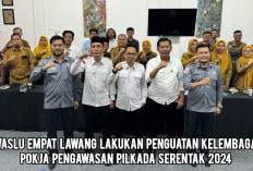 Bawaslu Empat Lawang Lakukan Penguatan Kelembagaan 4 Pokja Pengawasan, ini Tujuannya!