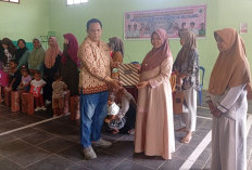 Dana Desa Tepat Sasaran, Balita dan Ibu Hamil di Sinar Rambang Dapat Nutrisi Tambahan