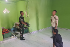 Tinjau Pengerjaan Rehab Mushola Ar-Rasyid Tercapai 100 Persen, Ini Senyum Bahagia Dansatgas TMMD Kodim Lahat