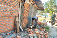 Rehab RTLH Eni Rosita Kini Masuk Tahap Plester Dinding 