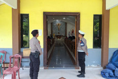Peringati Kenaikan Isa Almasih, 6 Gereja di Ogan Ilir Dijaga Ketat Polisi