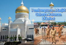 Kemegahan Masjid Cahaya Rahman Di Desa Lebak Budi Ini Bikin Mata Tak Berkedip 