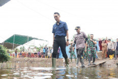 Tinjau Banjir Air Sugihan, Bupati Muchendi Pastikan Perbaikan Pintu Air