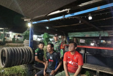 KOMPAK! 2 Babinsa Koramil 405-05 Pendopo, Bhabinkamtibmas dan Warga Patroli Keamanan Lingkungan 