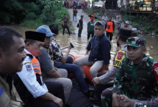 Kodim 0416/Bute bersama Forkopimda Dampingi Gubernur Jambi ke Lokasi Bencana Banjir