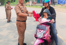 Sambut HUT RI ke-80, Kecamatan Pulau Pinang Lahat Bagikan 100 Lembar Bendera Merah Putih, Ini Buktinya 
