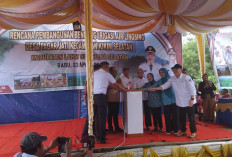 Wakil KSP Laksanakan Ground Breaking Bendung Irigasi Air Lingsing, Ini Pesan Bupati Lahat