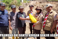 Aksi Kemanusiaan, Relawan Pramuka OKI Tempuh Ratusan Kilometer Bantu 250 Keluarga Korban Longsor di Agam