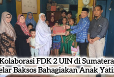 Pengabdian Kepada Masyarakat, Kolaborasi FDK 2 UIN di Sumatera ini Membahagiakan Anak Yatim Palembang