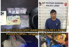 NGERI! Simpan BB 48,48 Gram Sabu dalam Bungkus Roti, Satres Nerkoba Polres Lahat Amankan Pelaku Status Pelajar