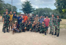 Hari Terakhir yang Mengharukan, Perpisahan Satgas TMMD dengan Warga Dusun Bangka Selatan