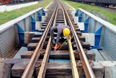 Optimalkan Perawatan Jembatan Untuk Kelancaran Perjalanan Kereta Api, Ini Dilakukan KAI Divre III Palembang