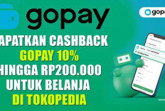 Belanja Hemat! Dapatkan Cashback GoPay 10 Persen hingga Rp200.000 untuk belanja di Tokopedia