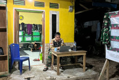 Tak Kenal Libur, Stafter Kodim 0405 Lahat Terus Laporan Secara Digital Progres TMMD 128