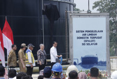 Presiden Jokowi Resmikan SPALDT Di Palembang, Berharap Kurangi Pencemaran Sungai Musi