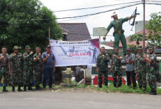 Karya Bhakti TNI Wujud Nyata Pengabdian Kodim 0402/OKI, Monumen Pejuang Serma Abdul Muis Jadi Sasaran