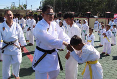 Kapolres OKU Timur Pimpin UKT KKI, Tekankan Karateka Jadi Pelopor Kamtibmas