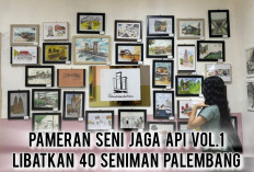 Rayakan Kreativitas! Intip Keseruan Pameran Seni Jaga Api Vol.1 Bareng 40 Seniman Palembang