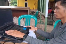 Diguyur Hujan Deras Tak Surutkan Etos Kerja Anggota Satgas TMMD 128 Kodim 0405 Lahat