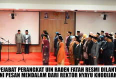 54 Pejabat Perangkat UIN Raden Fatah Resmi Dilantik, ini Pesan Mendalam dari Rektor Nyayu Khodijah