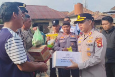 Polres Prabumulih Hadir Ringankan Beban Korban Kebakaran, Bukti Nyata Polisi Humanis