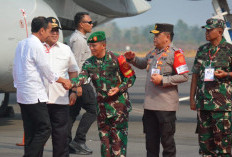  Pangdam II Sriwijaya Sambut Presiden di Bandara Raden Intan