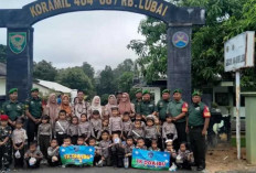 Kenalkan Profesi TNI Ke Anak Didik TK Kasih Ibu, Ini Cara Dilakukan Koramil Rambang Lubai