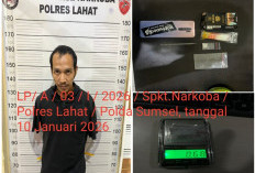 Polres Lahat Ungkap Kasus Peredaran Sabu di Talang Jawa Selatan, Ini Buktinya
