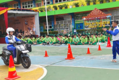 Cek Keseruan Kampanye Cari_Aman Saat Naik Motor di SMA Islam Az Zahrah Palembang