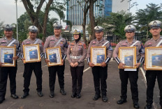 Wah! 6 Personel Satlantas Polrestabes Palembang Terima Penghargaan, Dari Siapa?