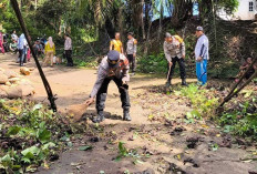 Polres Lubuk Linggau Gerakkan Masyarakat Bersihkan Jembatan, Wujudkan Program Belida Polda Sumsel