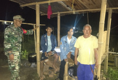 Babinsa 405-10 Pagaralam Lakukan Patroli dan Satkamling Bareng Komponen Warga Tumbak Ulas, Ini Dilakukannya 