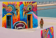 Gokil! Herzven, Artis Mural Asal Indonesia Tampil Dalam Festival World Wide Walls di Doha