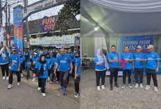 Warga Antusias, Ikuti Jalan Santai dan Lomba Gaple Meriahkan HUT Palembang Bersama Perumda Pasar