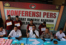 Tangkap 4 Kurir di Ogan Ilir, Polisi Buru Bandar Dibalik Barang Haram Itu