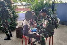 Eratkan Hubungan Dengan Masyarakat Perbatasan, Giat Ini Dilaksanakan Satgas 141 Aneka Yudha Jaya Prakosa