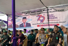 Upacara Peringatan Hari Amal Bhakti Kementerian Agama RI, Ada Sosok Perwakilan Kejari Muara Enim