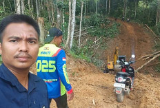 Inilah Antuasis Personel Pendim Lahat di Lokasi Pembukaan Akses Jalan TMMD Desa Lubuk Tampang
