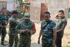Tinjau Sasaran Fisik, Begini Suasana Kedatangan Dansatgas TMMD ke-128 Kodim 0405 Lahat