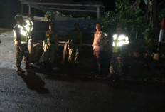 Babinsa 405-08 Jarai Lakukan Mitigasi Kolaborasi Bareng Perangkat Desa Guru Agung Lahat 