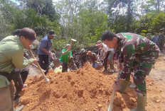 Penimbunan Gorong-Gorong Program TMMD ke-121, Yuk Lihat Kekompakan TNI dan Warga