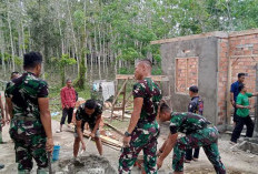 Semangat Gotong Royong, Begini Kerja Keras Satgas TMMD Ke-121 Kodim Banyuasin Yang Patut Diacungi Jempol