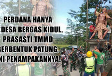 Perdana Hanya di Desa Bergas Kidul, Prasasti TMMD Berbentuk Patung, ini Penampakannya!
