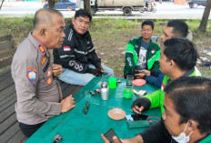 Polisi Sambangi Komunitas Grab di Terminal Timbangan, Ini Tujuannya