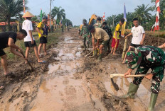 Kejar Target, Satgas TMMD Banyuasin Terus Kebut Pembersihan Badan Jalan Penghubung 2 Desa
