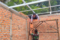 Terjakan Rehab RTLH 5, Satgas TMMD Kodim Lahat Percepat Pembangunan Demi Hal Ini