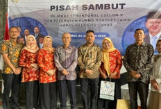 Lapas Kelas IIA Lahat Gelar Pisah Sambut Pejabat Eselon V dan Pelepasan Pegawai Purna Bakti, Ini Pesan Kalapas